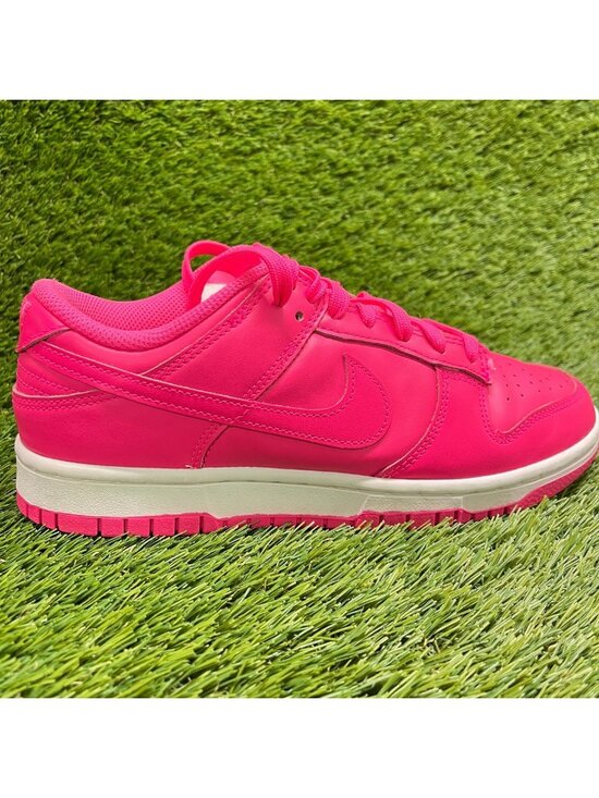 Nike Shoes - Nike Dunk Low Womens Size 8.5 Pink White Athletic Walking Leather Shoes Sneakers